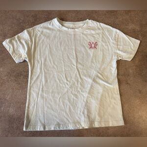 Cat & Jack - Youth Cream Short Sleeve T-Shirt, Size Small 6/7